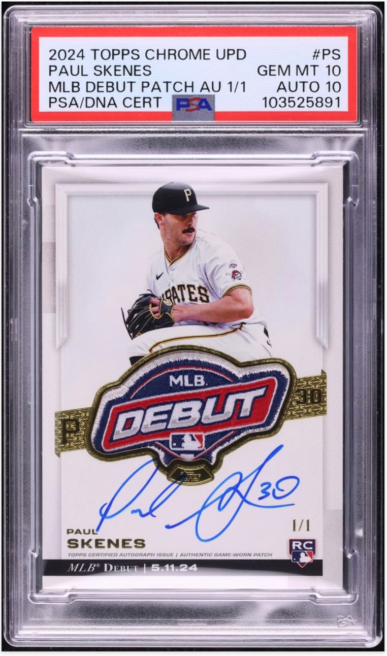 Paul Skenes MLB Debut Patch Officially Up For Auction